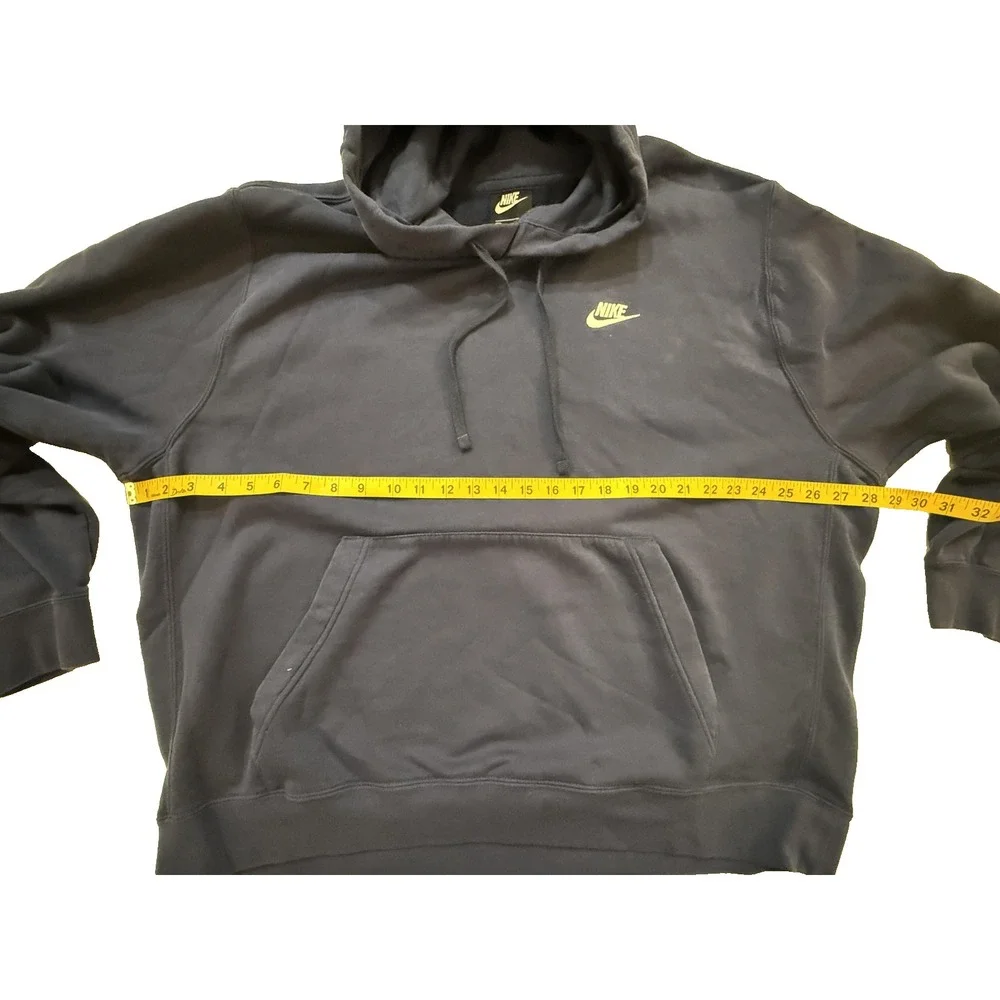 Nike Hoodie Mens 2XL Navy Swoosh Pullover‎ Streetwear Athleisure Y2K